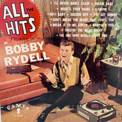 Bobby Rydell - All The Hits LP Record 1960 Cameo Rock 33 RPM