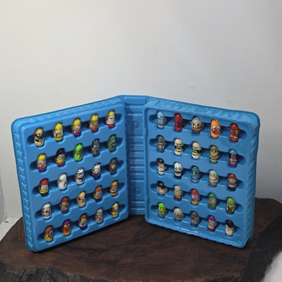 #ad #ad Mighty Beanz Blue Carry Case w 50 Beanz Star Wars Lot Stormtrooper Yoda $29.99