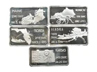 Lot 5 VINTAGE 1 Oz Silver Bars/Rounds Art Bars Collection Poured .999 *323