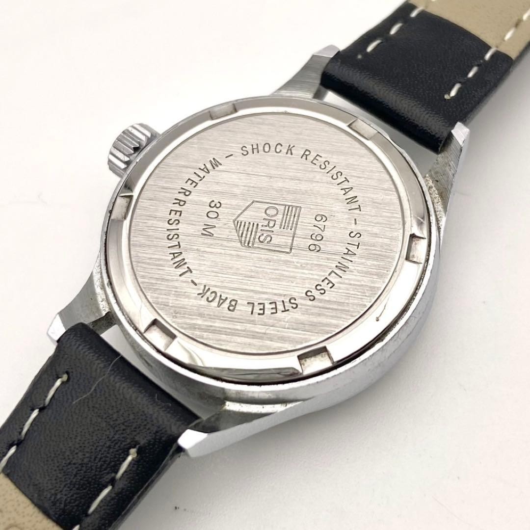 ORIS Hand-Wound Pointer Date Watch Silver 26.5mm … - image 4