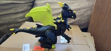 Imaginext Electronic Interactive Dragon Toy Black Blue Yellow Light-Up Mouth