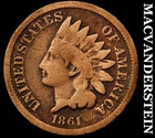 1861 Indian Head Cent- Semi Key Better Date No Reserve #J1739