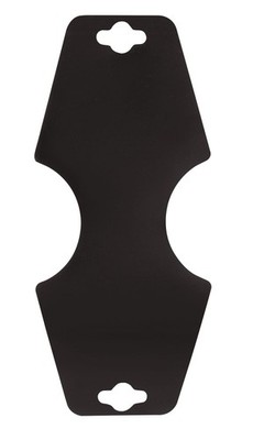 SSWBasics Black Self-Adhesive Jewelry Tags for Necklace Display Cards