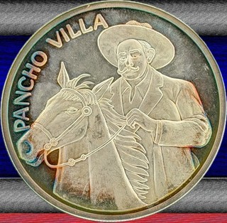 Pancho Villa 10 Oz Plata Pura With Beautiful Natural Toning