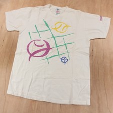 ADIDAS soccer ball net goal t-shirt MEDIUM vtg 90s usa made single stitch tee