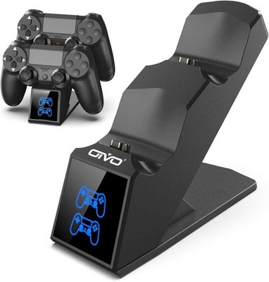 OIVO PS4 Controller Ladegerät Schnell Ladestation für Sony DualShock 4 Slim Pro Con