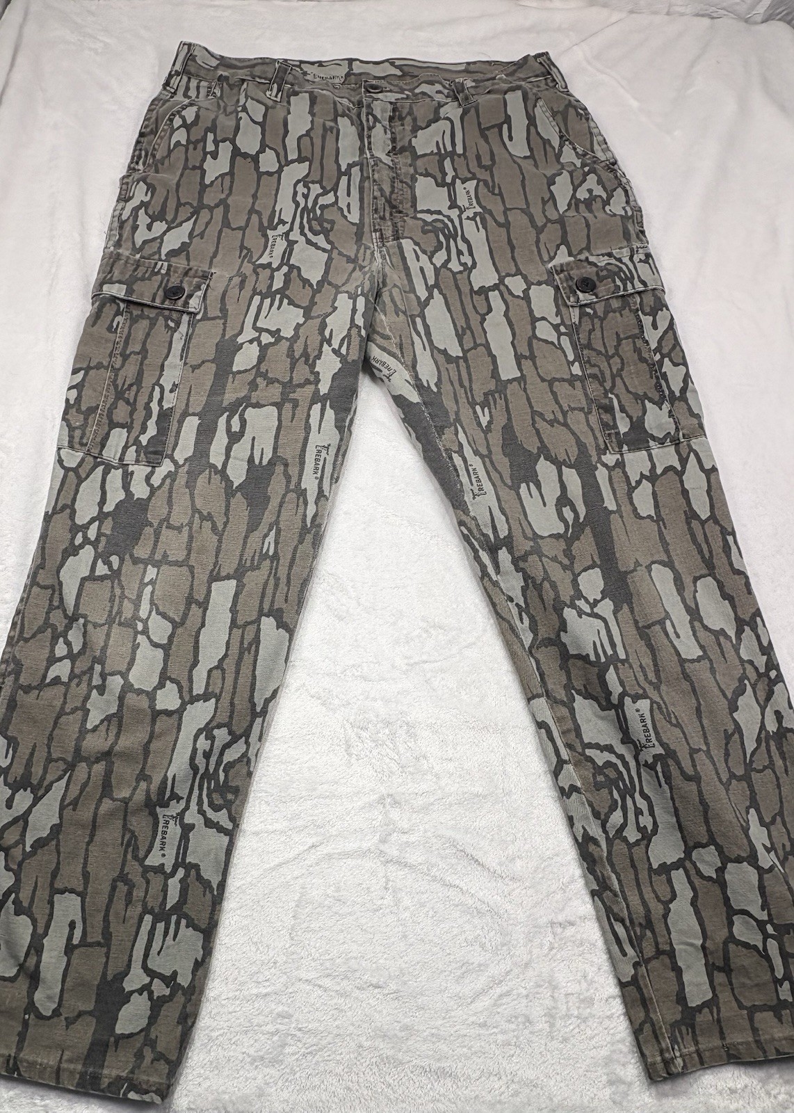 Vtg WALLS Men’s Camo Hunting Cargo Pant 36 X 30 Trebark Hunt Outdoor Rugged USA