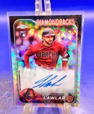 Jordan Lawler 2024 Topps Chrome Logofractor Autograph Rookie Card