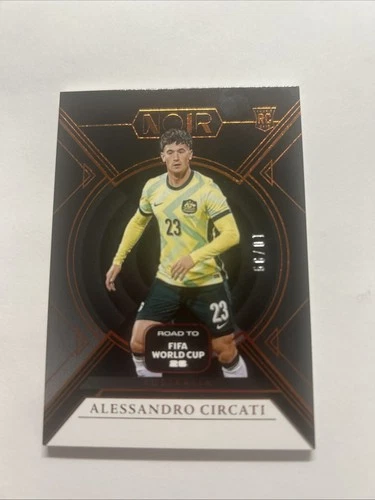 2026 Panini Noir Road To World Cup Alessandro Circati Australia Bronze 10/99 RC