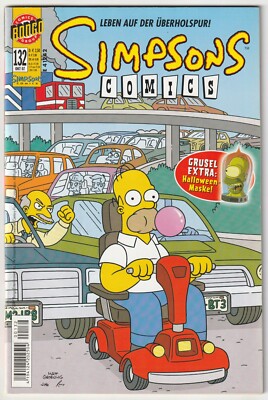   SIMPSONS COMICS #132 + Extra Maske, Panini/Bongo Comics 2007 COMICHEFT TOP Z1