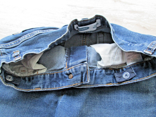 ❤ OLD NAVY Boys Jeans Denim Pants 14 Husky Adjustable waist navy cotton FREESHIP - Picture 8 of 20