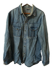 Vintage Jordache Denim Mens Shirt Western Medium