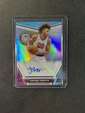 2023-24 Topps Chrome Jacob Toppin Certified Auto #CA-JTO Knicks Signed NBA 