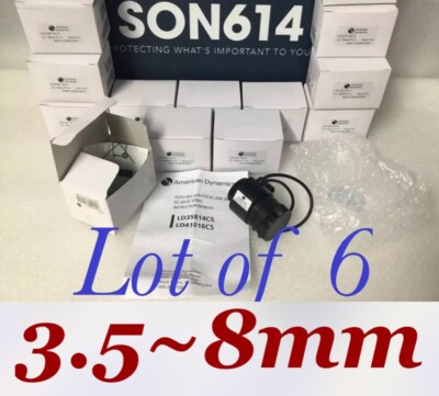Lot of 6 LD35814CS Security Camera Lenses W/ 3.5-8mm 1/3'' F1.4 Auto Iris CS NEW!