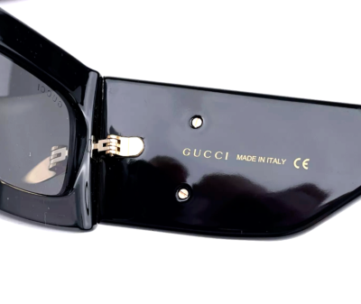 New GUCCI Sunglasses GG0811S 001 53-21 145 Black & Gold  display picture 2