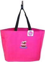 Topsy Turvy Layer Cake Tote Bag Hot Pink Sweet Baker Bakery Wedding Monogram Topsy Turvy Layer Cake Tote Bag Hot Pink Sweet Baker Bakery Wedding Monogram
