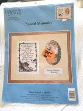 Counted Cross Stitch Kit Feline Friends Candamar Designs 50938 10 x 8 1997 NOS