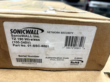 SonicWALL TZ190 Wireless 8 Port Network Security Appliance New open Box