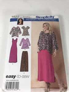 Tank Dress Pants Tunic Women S Size 10 18 Simplicity 1622 Sewing Pattern 39363616221 Ebay