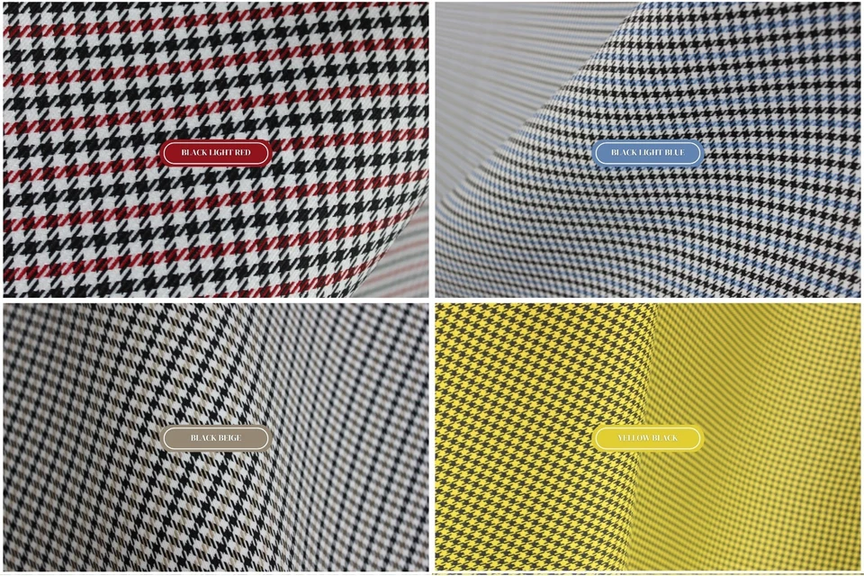 PORSCHE "Pepita" Asientos Tela Coche Tapicería Multicolor Pata de Gallo BMW - Espuma Foto 2 de 4