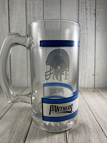 Vintage NFL Carolina Panthers Bier Pint Glas 12 oz NFL 1990er Vintage Football - Bild 3 von 6