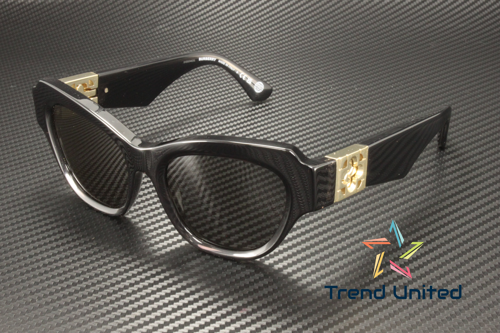 BURBERRY BE4423 411287 Dark Grey Dark Grey 52 mm Women's Sunglasses