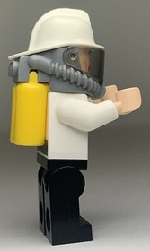 Lego sh320 SECURITY GUARD (Fire Helmet) Batman Movie Minifigure FAST SHIPPING!