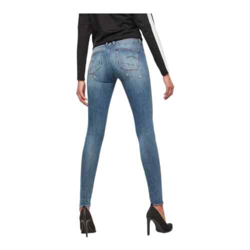G- STAR RAW JEANS LYNN D-MID TAILLE SUPER STRETCH JEANS 27/32 NEUF AVEC ÉTIQUETTE - Photo 1/10