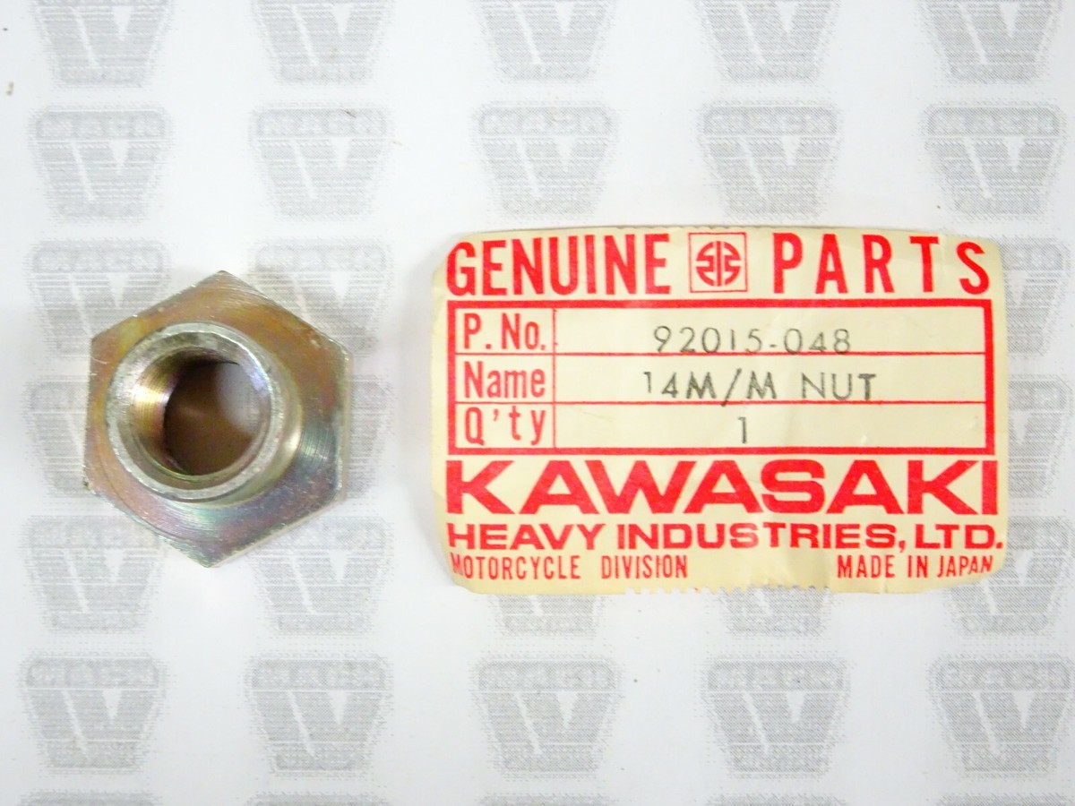 トップ まとめ Kawasaki NOS NEW 92015-048 Nut 14mm F8 F11 F81M F11M Bison | eBay