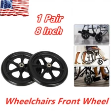 8inch Wheelchair Front Wheel For Universal Wheelchairs 8'' Walker Replacement