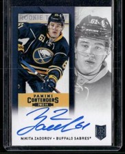 2013-14 Panini Contenders #219 Nikita Zadorov Rookie Ticket AUTO