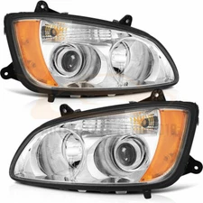 KENWORTH T660 T700 T170 T270 2008-2017 HEADLIGHTS HEAD LIGHTS LAMPS PAIR NEW