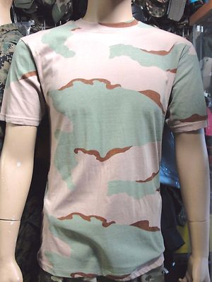 T-shirt Armée Américaine camouflage desert-3-colors maillot cam