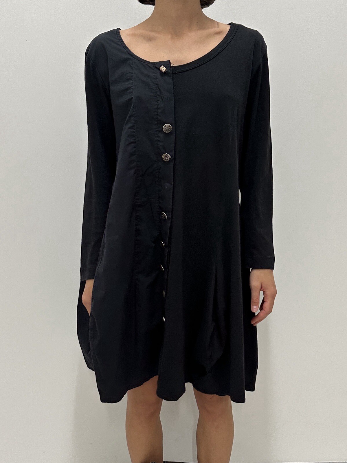 Camisa túnica de algodón Rundholz vestido etiqueta negra talla M
