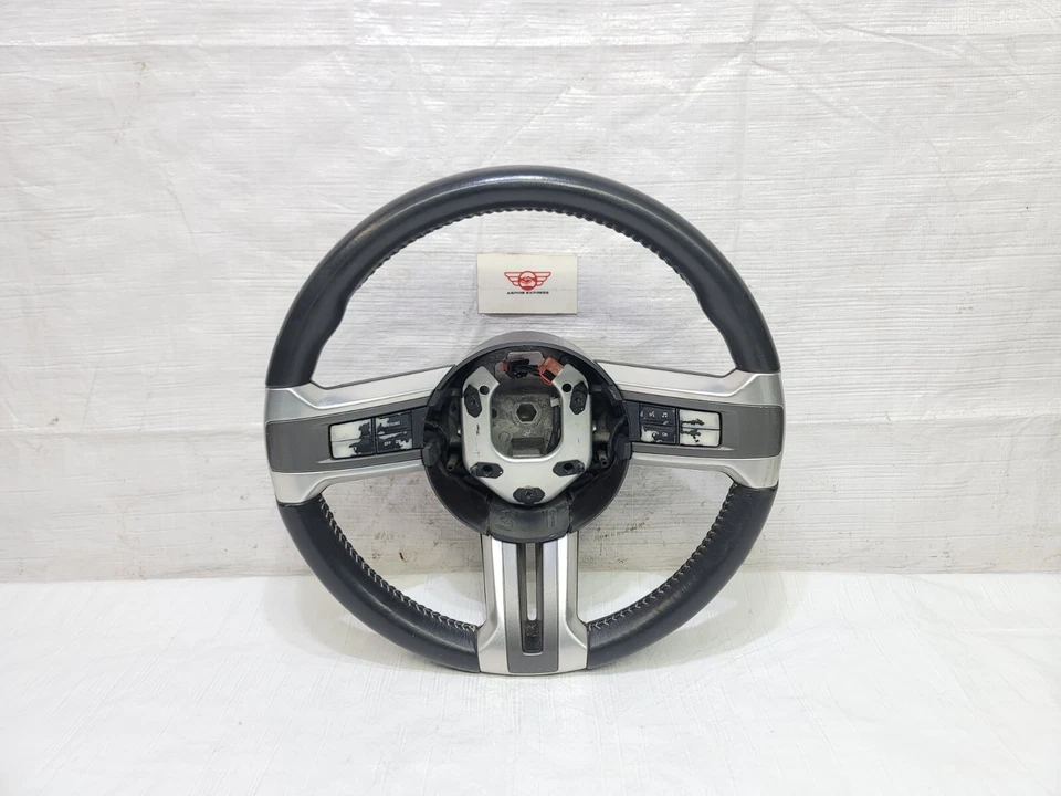 Ford Mustang 2010-2014 cuero negro volante radio controles de crucero OEM Foto 2 de 4