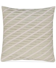 Hotel Collection Rosequartz 18" Embroidered Geo Linen Decorative Pillow Natural