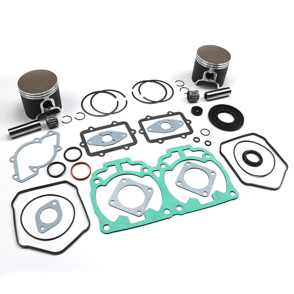 For Ski-Doo MXZ 800 Top End Rebuild Kit Dual Ring Pistons Bearings Gaskets 00-07 - Image 2 of 4