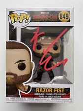 Florian Munteanu AUTOGRAPH - Razor Fist - Shang-Chi Signed Funko Pop ACOA