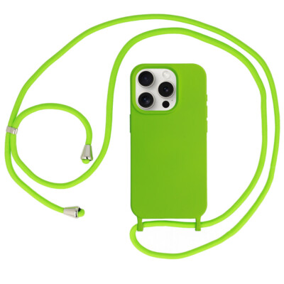 Für Apple iPhone 12 Pro - Tasche HandyHülle mit Band Strap Case Schnur Silicone