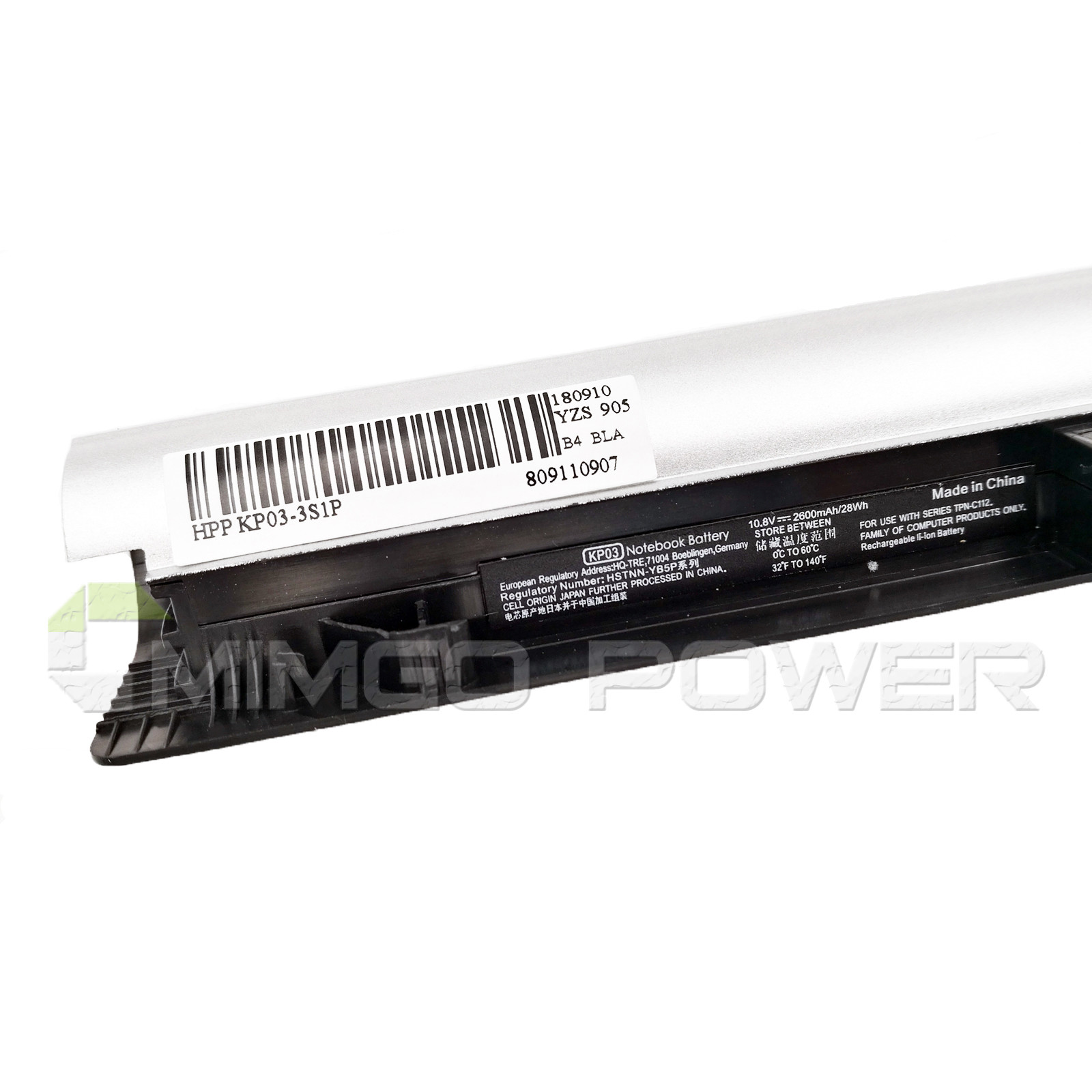 Batteria Per Laptop HP Pavilion Touchsmart 11-e (10.8V 36Wh) - Sostituisce 729892-001, KP03, HSTNN-DB5P - Ricambio Compatibile Certificato CE - 5