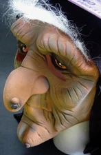 Witch Hag Halloween Mask Vintage NEW with tags