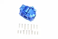 GPM Blue Aluminum Rear Gearbox for Traxxas 4x4 Slash Rustler Stampede XO-1