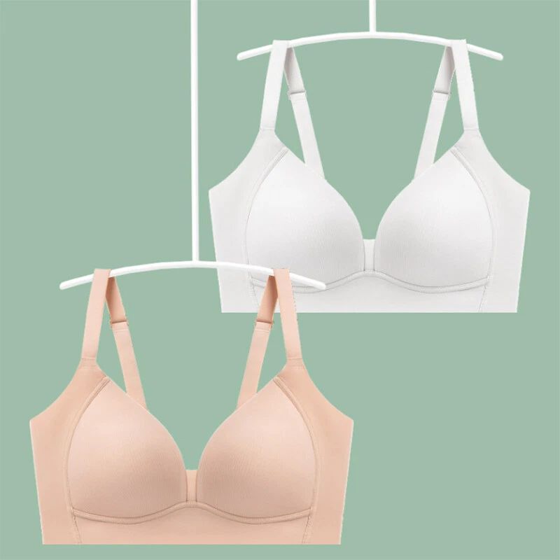 Sujetador minimizador 100 % forro de seda morera para mujer sin cables inalámbrico sedoso bralette Foto 4 de 4