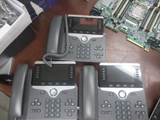 Lot of 3 Cisco CP-8841-K9 VoIP IP Phone and Handset CP-8841 NO Stand
