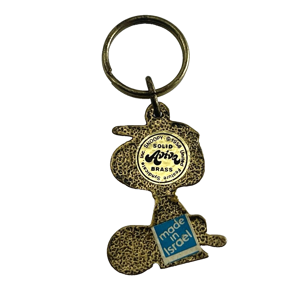Vintage 1958 Peanuts KEYCHAIN Snoopy Tennis 2