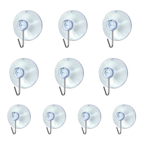 SUCTION CUP HOOKS 12x Blanket Clear Household Supplies Metal Organizer Plastic