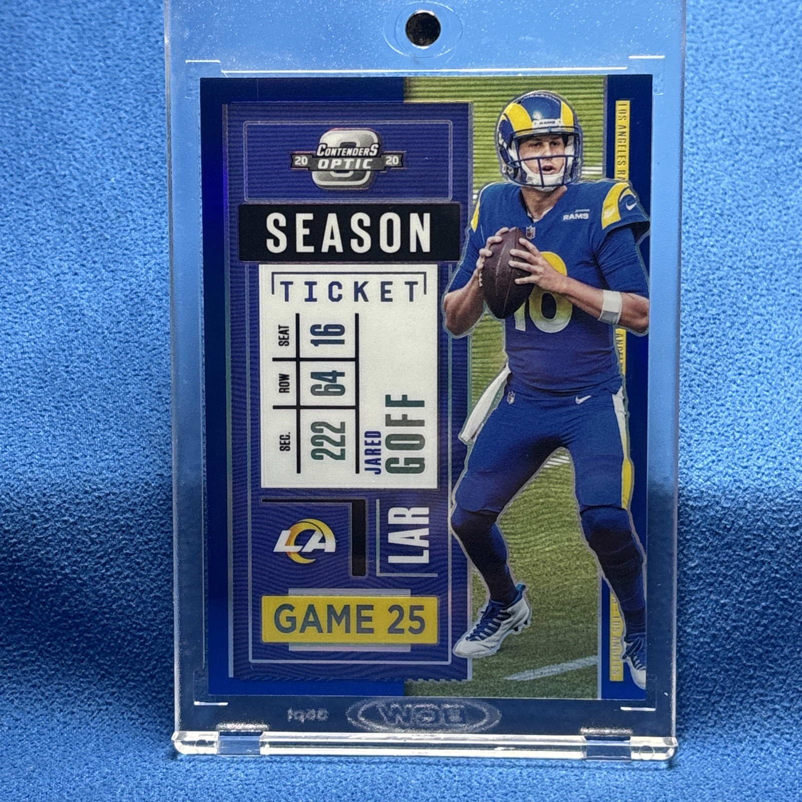 2020 Panini Contenders Optic - Season Ticket Jared Goff #33 Blue /99