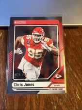Chris Jones 2024 Panini Donruss Silver Press Proof #69 /100 Kansas City Chiefs