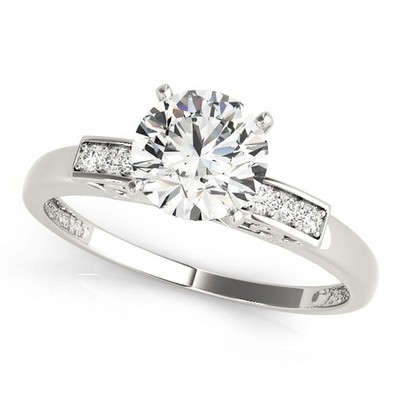 DE/VS 2.50Ct Round Cut Lab Grown Diamond Solitaire Engagement Ring In Platinum