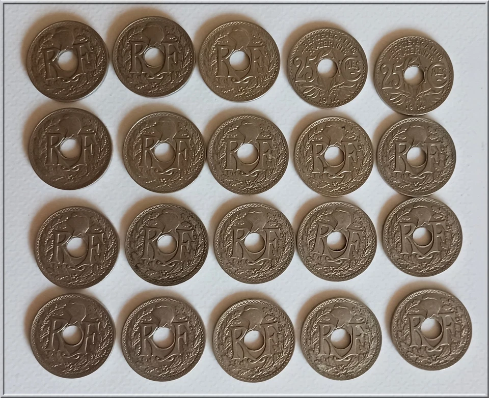 lot 25 centimes lindauer 1914 - Photo 2/4